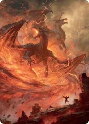Image of Rite of the Dragoncaller Art Card (38/54) (ASFDN-038) - Art Series: Foundations