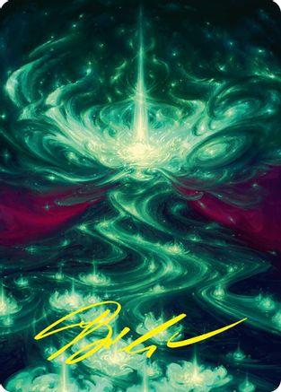 Image of Genesis Wave Art Card (54/54) (Gold-Stamped Signature) (ASFDN-040) - Art Series: Foundations