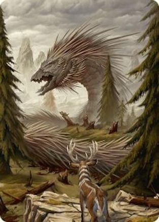 Image of Quilled Greatwurm Art Card (44/54) (ASFDN-044) - Art Series: Foundations