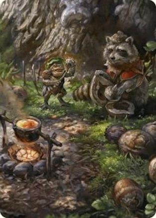 Image of Sylvan Scavenging Art Card (46/54) (ASFDN-046) - Art Series: Foundations