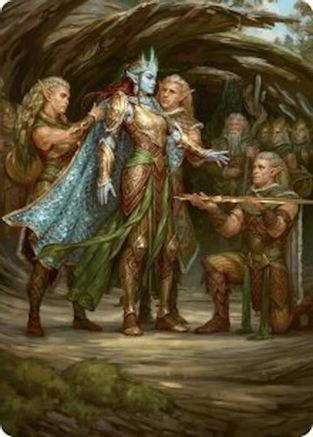 Image of Lathril, Blade of the Elves Art Card (48/54) (ASFDN-048) - Art Series: Foundations
