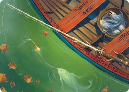 Image of Fishing Pole Art Card (18/54) (ASFDN-018) - Art Series: Foundations