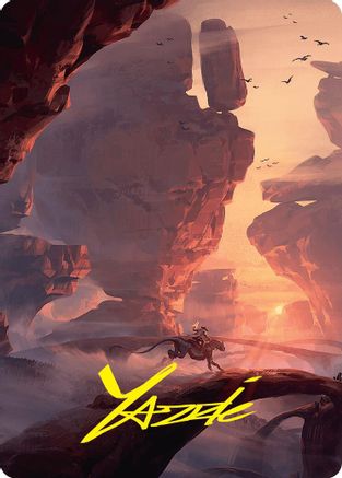 Image of Mountain Art Card (24/54) (Gold-Stamped Signature) (ASFDN-024) - Art Series: Foundations