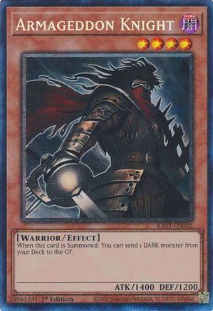 Image of Armageddon Knight (PCR) (RA03-EN002) - Quarter Century Bonanza 1st Edition
