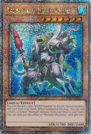 Image of Mermail Abyssteus (Quarter Century Secret Rare) (RA03-EN007) - Quarter Century Bonanza 1st Edition