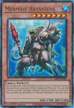 Image of Mermail Abyssteus (PUR) (RA03-EN007) - Quarter Century Bonanza 1st Edition