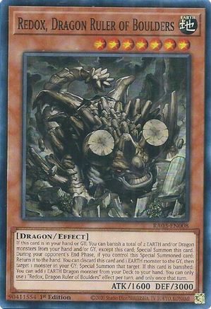 Image of Redox, Dragon Ruler of Boulders (RA03-EN008) - Quarter Century Bonanza 1st Edition