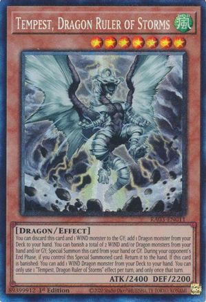 Image of Tempest, Dragon Ruler of Storms (PCR) (RA03-EN011) - Quarter Century Bonanza 1st Edition