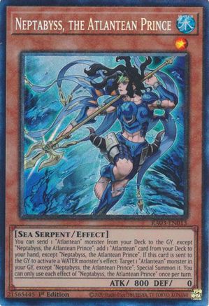 Image of Neptabyss, the Atlantean Prince (PCR) (RA03-EN013) - Quarter Century Bonanza 1st Edition