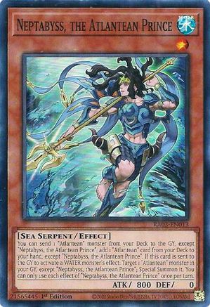 Image of Neptabyss, the Atlantean Prince (RA03-EN013) - Quarter Century Bonanza 1st Edition