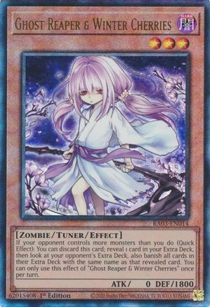 Image of Ghost Reaper & Winter Cherries (Alternate Art) (PUR) (RA03-EN014) - Quarter Century Bonanza 1st Edition