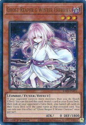 Image of Ghost Reaper & Winter Cherries (Alternate Art) (UR) (RA03-EN014) - Quarter Century Bonanza 1st Edition