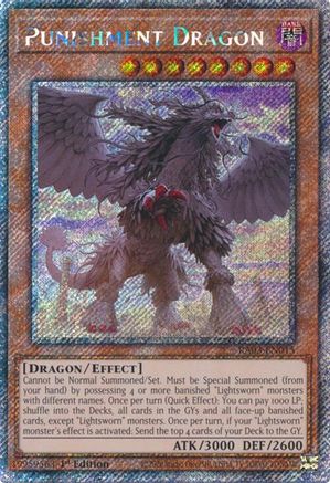 Image of Punishment Dragon (Platinum Secret Rare) (RA03-EN015) - Quarter Century Bonanza 1st Edition