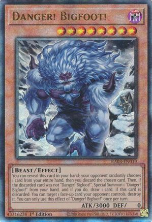 Image of Danger! Bigfoot! (Alternate Art) (PUR) (RA03-EN019) - Quarter Century Bonanza 1st Edition