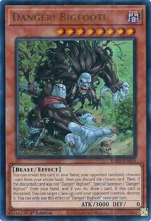 Image of Danger! Bigfoot! (UR) (RA03-EN019) - Quarter Century Bonanza 1st Edition