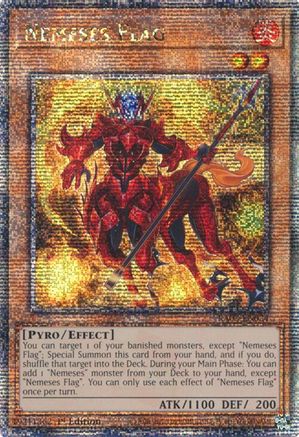 Image of Nemeses Flag (Quarter Century Secret Rare) (RA03-EN024) - Quarter Century Bonanza 1st Edition