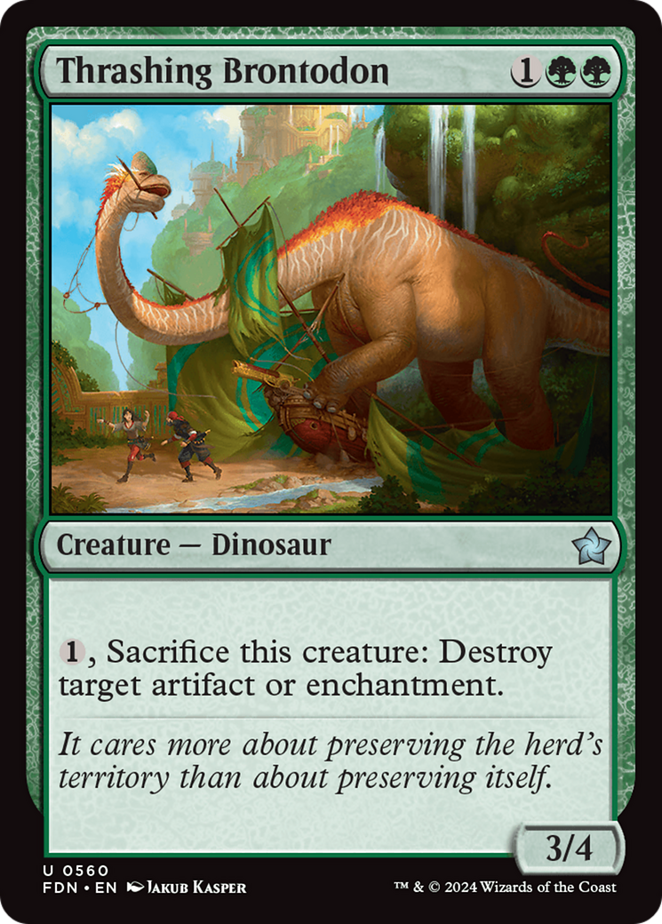 Image of Thrashing Brontodon (FDN-560) - Foundations
