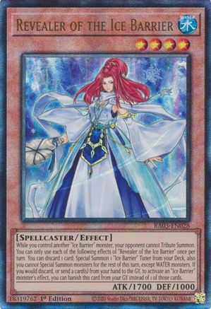 Image of Revealer of the Ice Barrier (PUR) (RA03-EN028) - Quarter Century Bonanza 1st Edition