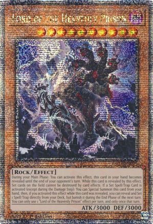 Image of Lord of the Heavenly Prison (Quarter Century Secret Rare) (RA03-EN029) - Quarter Century Bonanza 1st Edition