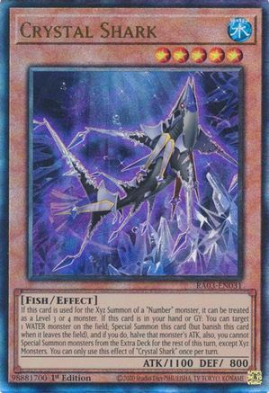 Image of Crystal Shark (PUR) (RA03-EN031) - Quarter Century Bonanza 1st Edition