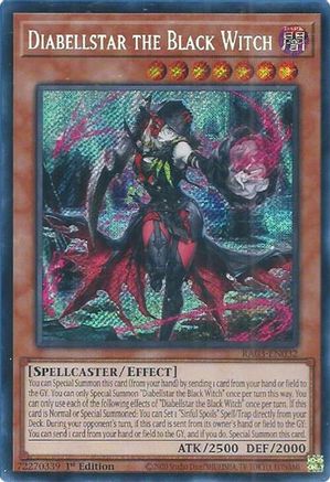 Image of Diabellstar the Black Witch (Secret Rare) (RA03-EN032) - Quarter Century Bonanza 1st Edition