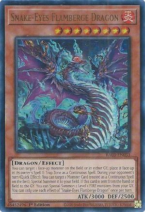 Image of Snake-Eyes Flamberge Dragon (UR) (RA03-EN033) - Quarter Century Bonanza 1st Edition