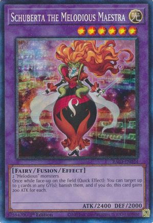 Image of Schuberta the Melodious Maestra (PCR) (RA03-EN034) - Quarter Century Bonanza 1st Edition