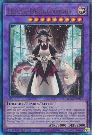 Image of House Dragonmaid (PUR) (RA03-EN037) - Quarter Century Bonanza 1st Edition