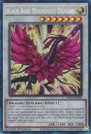 Image of Black Rose Moonlight Dragon (PCR) (RA03-EN038) - Quarter Century Bonanza 1st Edition
