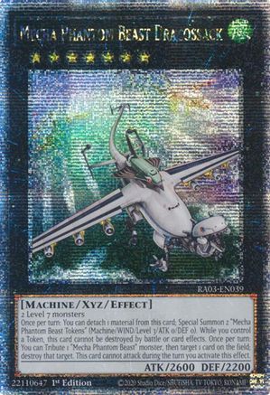 Image of Mecha Phantom Beast Dracossack (Quarter Century Secret Rare) (RA03-EN039) - Quarter Century Bonanza 1st Edition