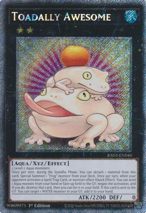 Image of Toadally Awesome (Platinum Secret Rare) (RA03-EN040) - Quarter Century Bonanza 1st Edition