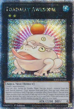 Image of Toadally Awesome (Quarter Century Secret Rare) (RA03-EN040) - Quarter Century Bonanza 1st Edition