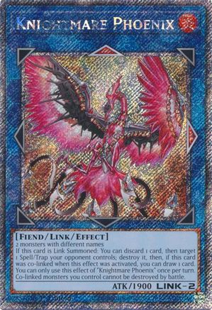 Image of Knightmare Phoenix (Platinum Secret Rare) (RA03-EN042) - Quarter Century Bonanza 1st Edition