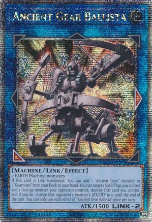 Image of Ancient Gear Ballista (Quarter Century Secret Rare) (RA03-EN046) - Quarter Century Bonanza 1st Edition