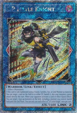 Image of S:P Little Knight (Platinum Secret Rare) (RA03-EN049) - Quarter Century Bonanza 1st Edition