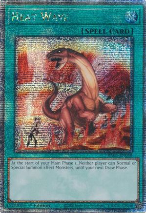 Image of Heat Wave (Quarter Century Secret Rare) (RA03-EN058) - Quarter Century Bonanza 1st Edition