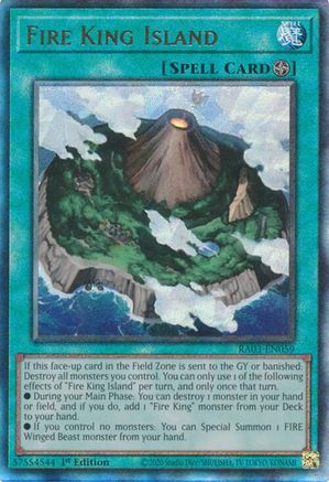 Image of Fire King Island (PUR) (RA03-EN059) - Quarter Century Bonanza 1st Edition