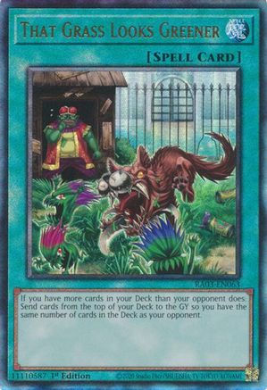 Image of That Grass Looks Greener (PUR) (RA03-EN063) - Quarter Century Bonanza 1st Edition