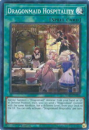 Image of Dragonmaid Hospitality (RA03-EN068) - Quarter Century Bonanza 1st Edition