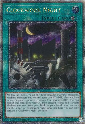 Image of Clockwork Night (Quarter Century Secret Rare) (RA03-EN071) - Quarter Century Bonanza 1st Edition