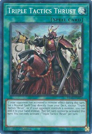 Image of Triple Tactics Thrust (RA03-EN072) - Quarter Century Bonanza 1st Edition