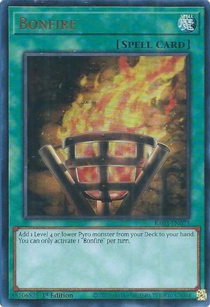Image of Bonfire (UR) (RA03-EN073) - Quarter Century Bonanza 1st Edition