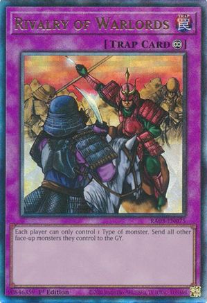 Image of Rivalry of Warlords (PUR) (RA03-EN075) - Quarter Century Bonanza 1st Edition