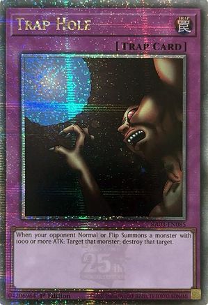 Image of Trap Hole (Quarter Century Secret Rare) (RA03-EN085) - Quarter Century Bonanza 1st Edition
