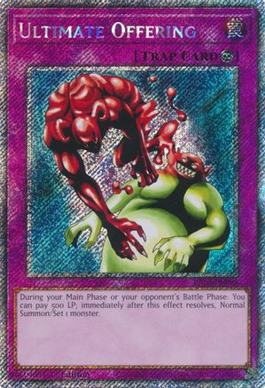 Image of Ultimate Offering (Platinum Secret Rare) (RA03-EN088) - Quarter Century Bonanza 1st Edition