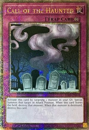 Image of Call of the Haunted (Quarter Century Secret Rare) (RA03-EN108) - Quarter Century Bonanza 1st Edition