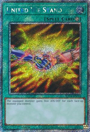 Image of United We Stand (Platinum Secret Rare) (RA03-EN112) - Quarter Century Bonanza 1st Edition