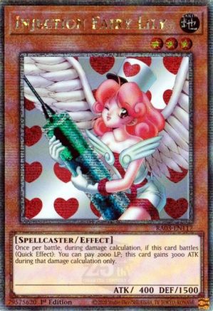 Image of Injection Fairy Lily (Quarter Century Secret Rare) (RA03-EN117) - Quarter Century Bonanza 1st Edition