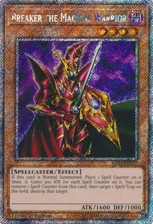 Image of Breaker the Magical Warrior (Platinum Secret Rare) (RA03-EN125) - Quarter Century Bonanza 1st Edition