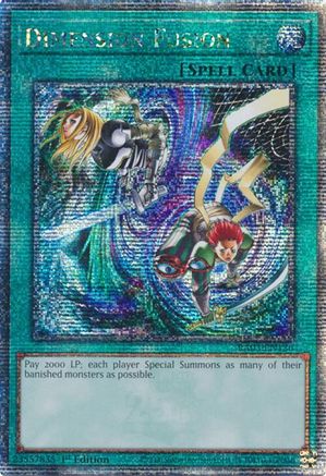 Image of Dimension Fusion (Quarter Century Secret Rare) (RA03-EN136) - Quarter Century Bonanza 1st Edition